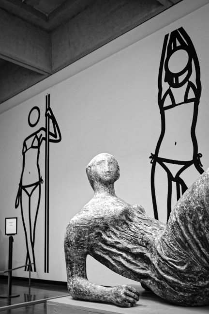 Julian Opie Wallworks installation: This is Shahnoza; Henry Moore Sculpture Centre, Art Gallery of Ontario -Summer, 2007